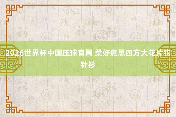 2026世界杯中国压球官网 柔好意思四方大花片钩针衫