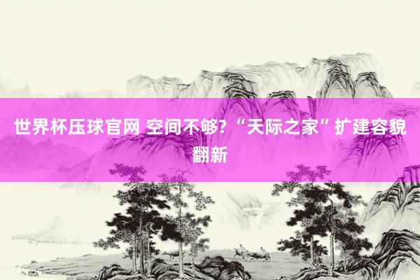 世界杯压球官网 空间不够? “天际之家”扩建容貌翻新