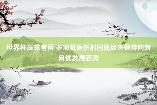 世界杯压球官网 多项数据折射国民经济保持向新向优发展态势
